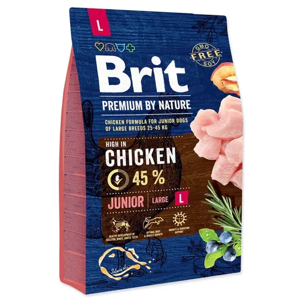Brit Premium by Nature Junior L 3 kg | Granule pro psy | P57017