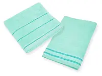 1x osuška BARBARA tyrkysová + 1x ručník BARBARA tyrkysový, 100% bavlna