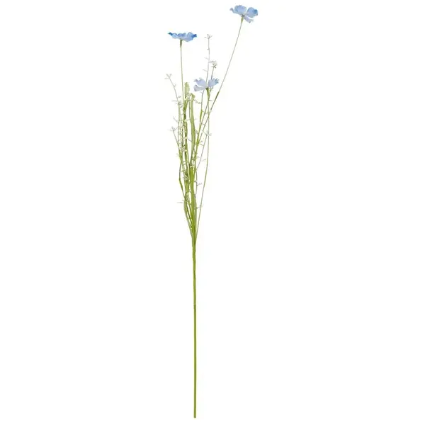 Umělé květiny modré/bílé tóny 75 cm