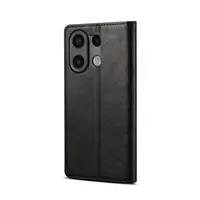 Lenuo Leather flipové pouzdro pro Xiaomi Redmi Note 13 černá