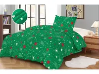 Mikroplyšové obliečky NIGHT SKY zelené Rozmer obliečky: 70 x 90 cm | 140 x 200 cm