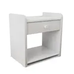 Nočný stolík Ilona, biela