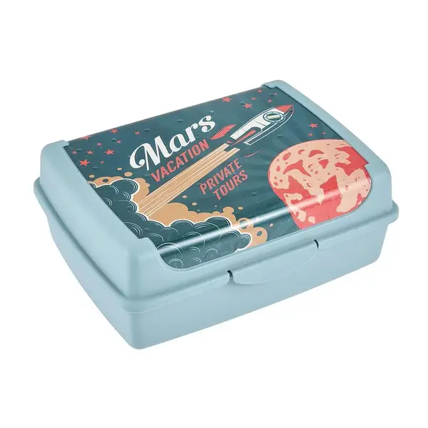 Svačinový box Deco-Click-Box midi nordic blue 17x13x7 1 l