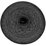 Plastové prostírání 38x0.3x38 cm černý