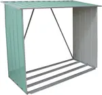 Přístřešek na dřevo 189 x 76 x 191 cm plech MA794096