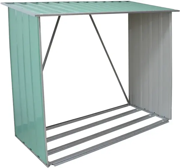 Přístřešek na dřevo 189 x 76 x 191 cm plech MA794096