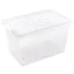 Box Jasmín s víkem 55l na kolečkách mix