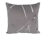 Dekoračný vankúš Vanessa 45x45 cm, striebornými s pruhmi%