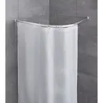 Kleine Wolke Zaoblená rohová sprchová tyč chrómová, pr. 25 mm, 90 x 90 cm