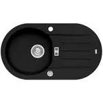 Alveus Granitový drez Niagara 40, čierna, 77,5 x 43,5 cm
