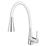 Novaservis Drezová stojanková batéria Ferro Flexi 70720 biele rameno a spŕška