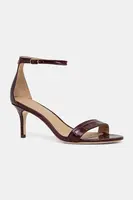 Kožené lodičky Lauren Ralph Lauren Allie Mid