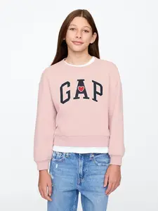 GAP Dívčí Dětská mikina s logem 628718-00 Velikost: M