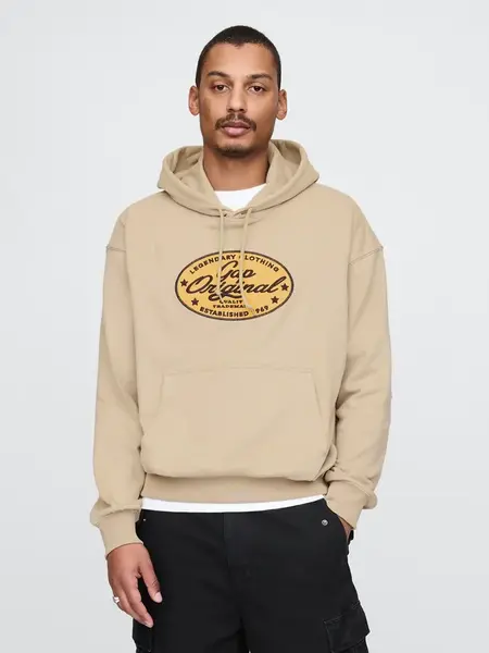 GAP Pánská Oversize mikina s logem Americana 744731-01 Velikost: S