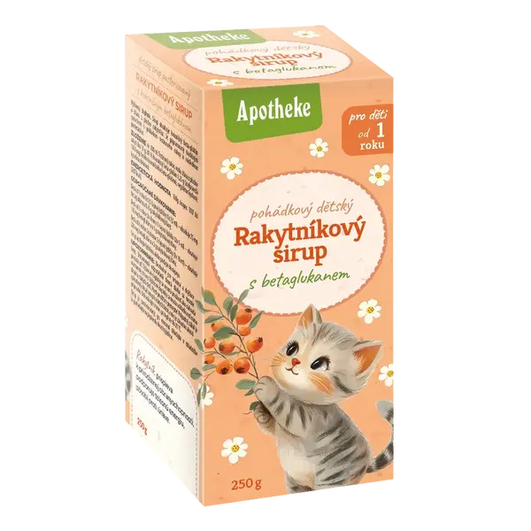 APOTHEKE Sirup dětský Rakytníkový s betaglukanem 250 g