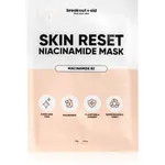 breakout + aid Skin Reset Niacinamide Mask plátenná maska s niacínamidom 34 g