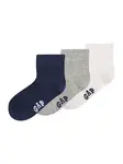 GAP Ponožky  námornícka modrá / sivá melírovaná / biela