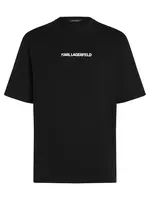 Karl Lagerfeld Tričko 'Portrait'  čierna / biela
