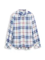 TOM TAILOR Blúzka  námornícka modrá / svetlomodrá / rubínová / šedobiela