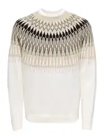 Only & Sons Sveter 'ONSTERRY'  béžová / sivá / čierna / biela