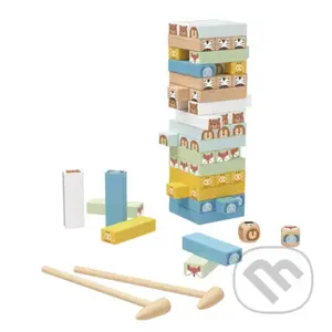 Jenga Zvieratká Pastel