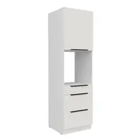 Vysoká skříňka pro vestavnou troubu Aria 60 DPS-210 3S 1F - Premium Box Barva korpusu: Bílá, Barva dvířek: WH - Crystal white AFM