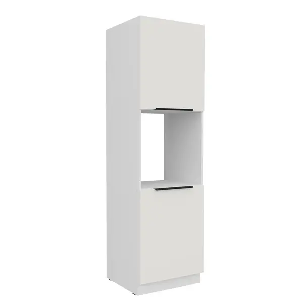 Vysoká skříňka pro vestavnou troubu Aria 60 DP-210 2F Barva korpusu: Bílá, Barva dvířek: WH - Crystal white AFM