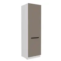 Vysoká potravinová skříňka Aria 60 DK-210 2F Barva korpusu: Bílá, Barva dvířek: TA - Sandgrau AFM
