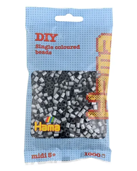 Hama Midi -  koráliky strieborné 1000 ks