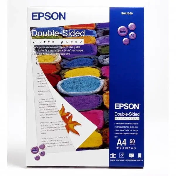 Epson Double-Sided Matte Paper C13S041569, 178 g/m2, A4, 50ks, foto papír