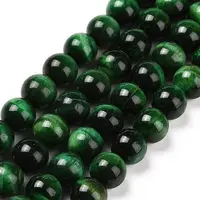Natural Green Tiger Eye Beads Strands