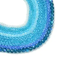 Electroplate Glass Beads Strands
