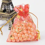 Heart Printed Organza Bags