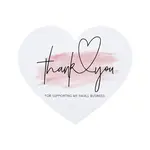 20Pcs Coated Paper Thank You Greeting Card