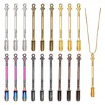 18Pcs 6 Colors Zinc Alloy Snuff Spoon