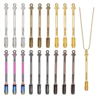 18Pcs 6 Colors Zinc Alloy Snuff Spoon