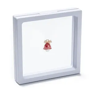 Square Transparent PE Thin Film Suspension Jewelry Display Box