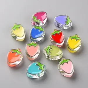 Transparent Enamel Acrylic Beads