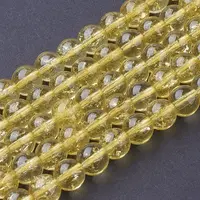 Synthetic Citrine Beads Strands