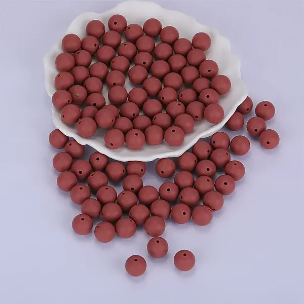 Round Silicone Focal Beads