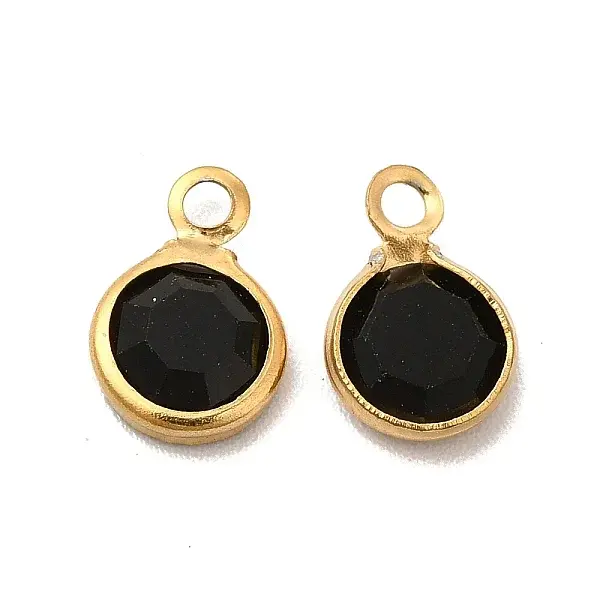 Ion Plating(IP) 304 Stainless Steel with Glass Charms