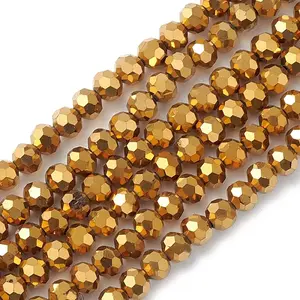 Electroplate Glass Beads Strands