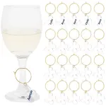 Transparent Acrylic Butterfly Wine Glass Charms