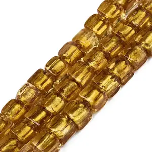 Handmade Silver Foil Lampwork Beads