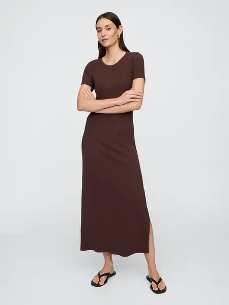 GAP  Dámské Maxi žebrované šaty 798958-01 Veľkosť: XS