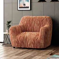 Bielastické potahy UNIVERSO NOVÉ žíhané cihlové křeslo (š. 60 - 110 cm)