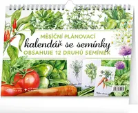NOTIQUE Měsíční plánovací kalendář se semínky 2026, 30 x 21 cm