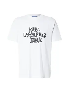 KARL LAGERFELD JEANS Tričko  čierna / biela