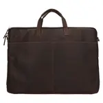 Pánská kožená taška na notebook Greenwood Malony - tmavě hnědá
