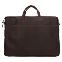 Pánská kožená taška na notebook Greenwood Malony - tmavě hnědá